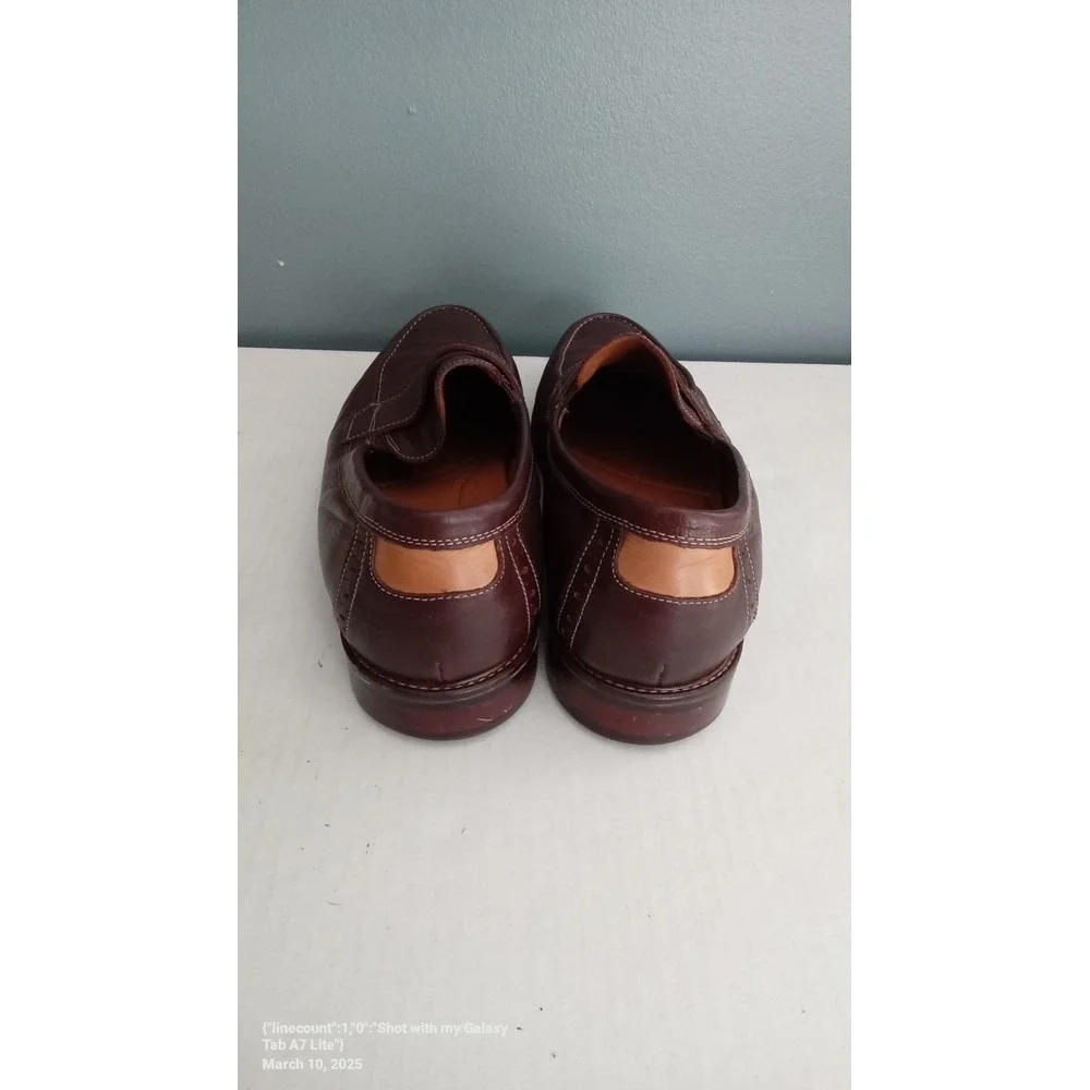Johnston & Murphy Penny Loafers‎ Leather Dress Shoes Brown Slip On Size?